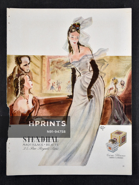 Stendhal (Cosmetics) 1946 Alex Rakoff, Crème Florence, Opera House