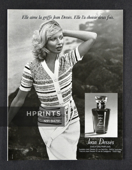 Jean Dessès (Perfumes) 1976 Parfum Celui, Sweaters