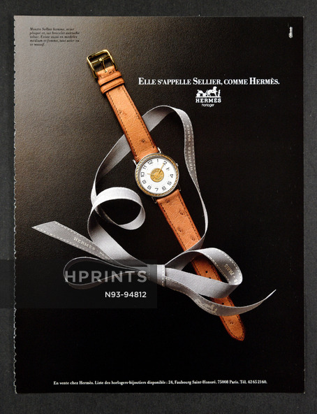 Hermès (Watches) 1989 Montre Sellier