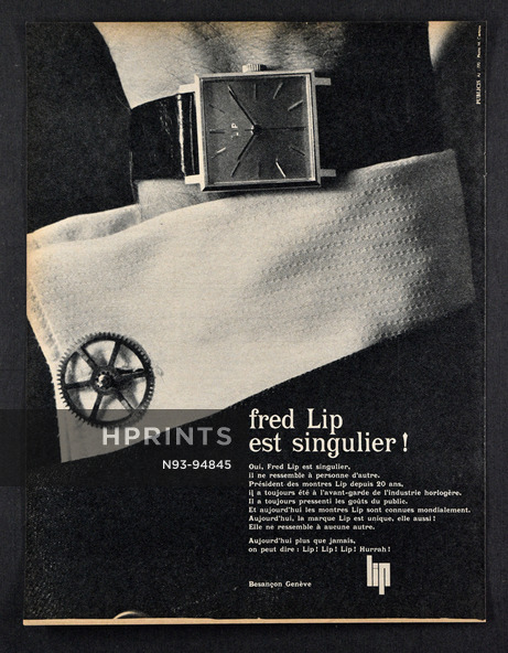 Fred LIP (Watches) 1963 Singulier