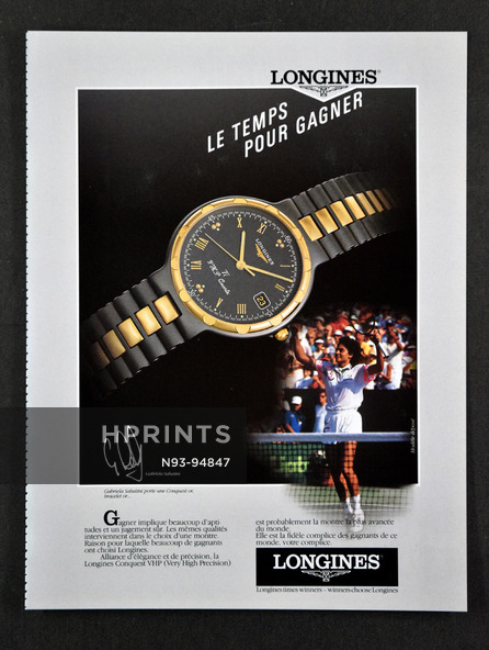 Longines (Watches) 1989 Gabriela Sabatini, Conquest VHP