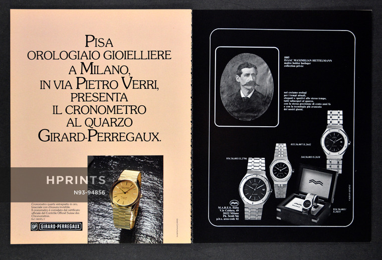 Girard-Perregaux (Watches) 1978 Isaac Maximilian Hettelmann