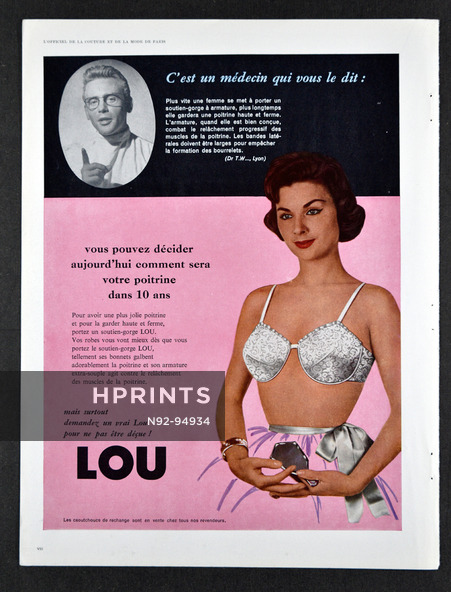 Lou (Lingerie) 1958 Brassiere, Médecin