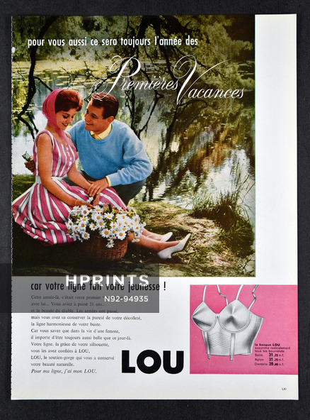 Lou (Lingerie) 1960 Premières Vacances