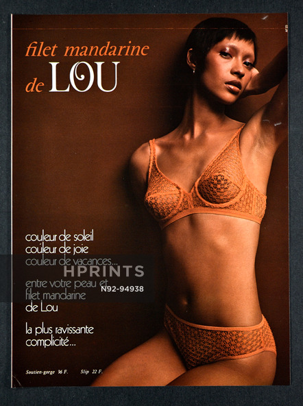 Lou (Lingerie) 1971 Filet Mandarine