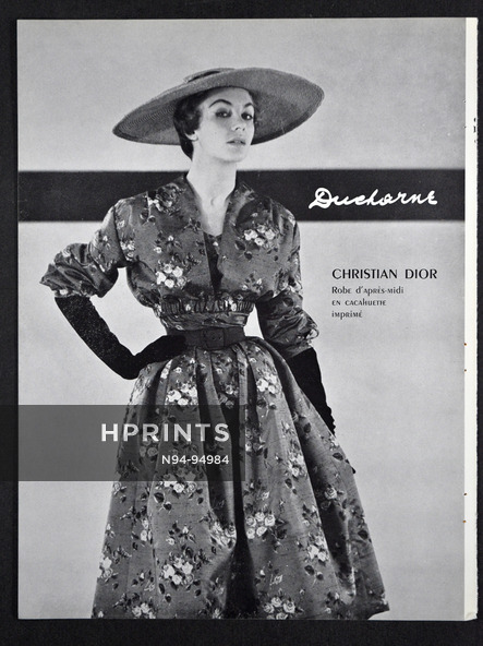 Christian Dior 1954 Afternoon Dress, Ducharne