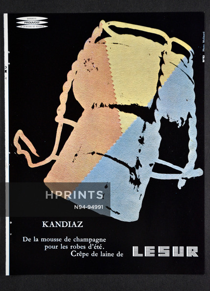 Lesur (Fabric) 1957 Kandiaz, Photo Molinard