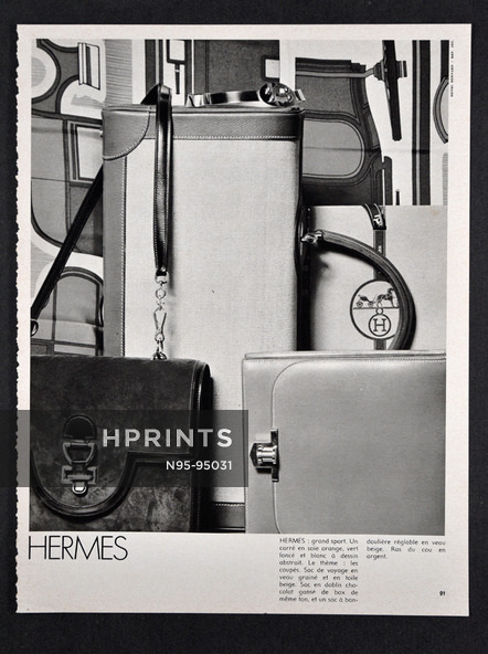 Hermès (Handbags) 1971 Ph Henri Bernard