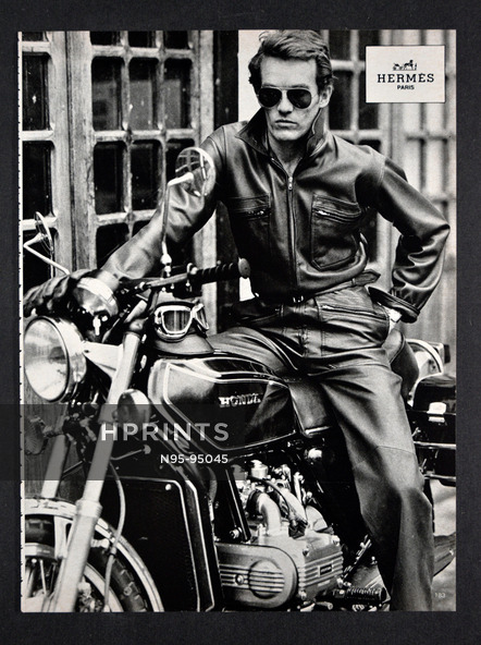 Hermès (Men's Clothing) 1977 Leather, Honda Motorcycle