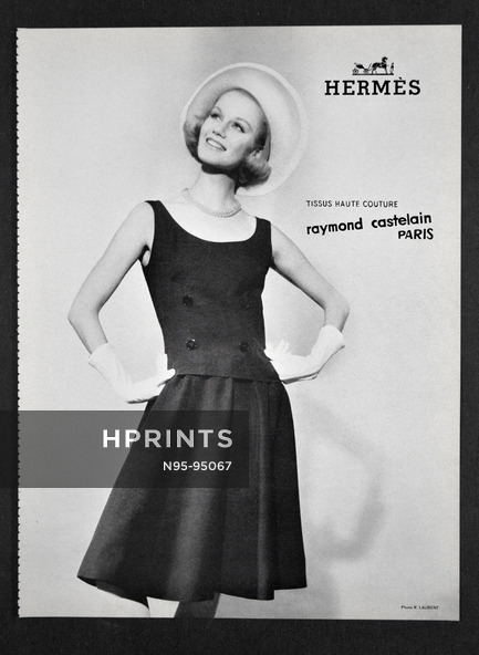 Hermès (Couture) 1965 Tissus Raymond Castelain, Photo R. Laurent