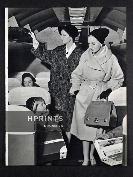 Régine Lutèce, Madeleine Vramant 1957 Sac de voyage Hermès