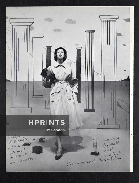 Hermès (Couture) 1956 Raincoat, Bucol