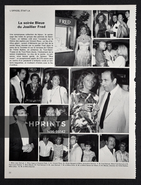 Fred Joaillier 1981 La Soirée Bleue