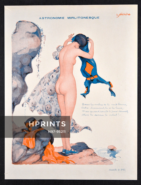 Astronomie Mirlitonesque, 1931 - D'Es Woman Undressing, Erotica