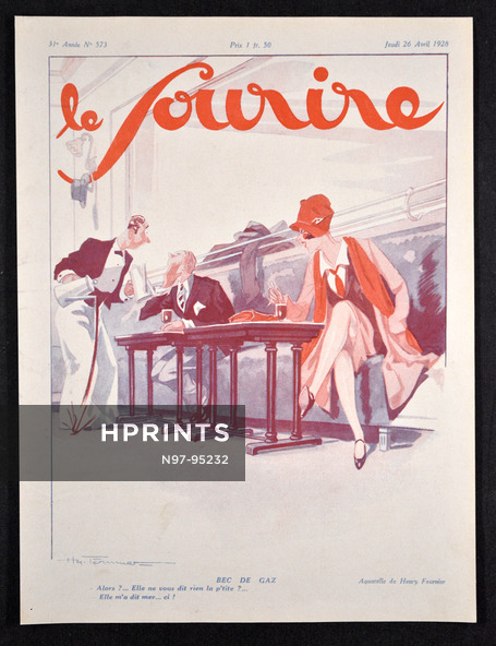 Bec de gaz, 1928 - Henry Fournier Le Sourire Cover