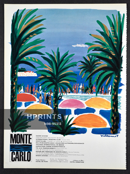 Monte Carlo (City) 1967 Bernard Villemot