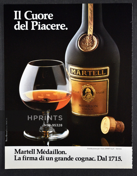 Martell (Cognac) 1980 Italian Advert