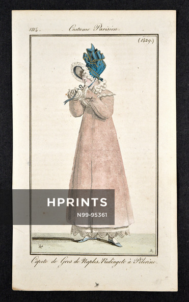 Le Journal des Dames et des Modes 1814 Costume Parisien N°1429 Horace Vernet