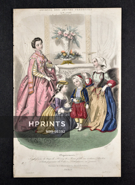 Journal des Jeunes Personnes 1856 Déguisements, Carnival Costume, Zouave