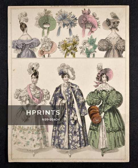 The Beau Monde 1831 hand colored fashion plate