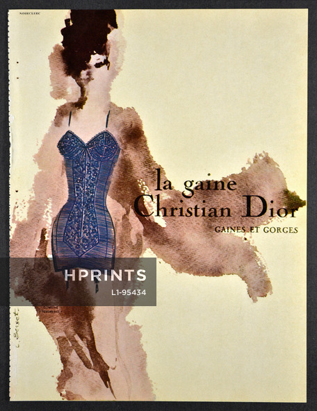 Christian Dior (Lingerie) 1963 Lise Berset, Combiné "Tendresse"