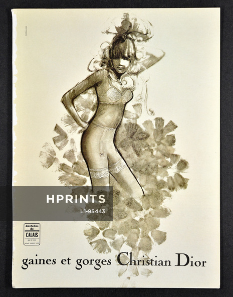 Christian Dior (Lingerie) 1968 Panty Girdle, Brassiere