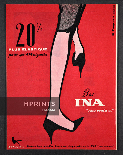 Ina (Stockings) 1960 Stockings Hosiery, M. Rousseau