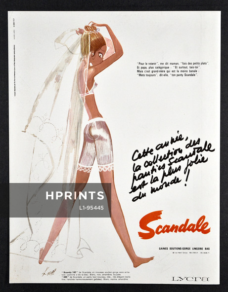 Scandale (Lingerie) 1969 Panty Scandy Bride Les Parisiennes De Kiraz