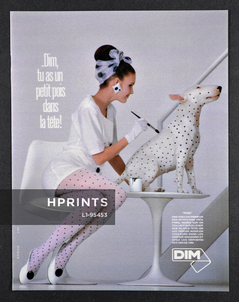 Dim (Hosiery) 1986 Tights, Bull Terrier Dog