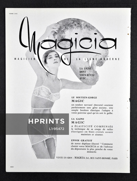Magicia (Lingerie) 1957 Girdle, Bra