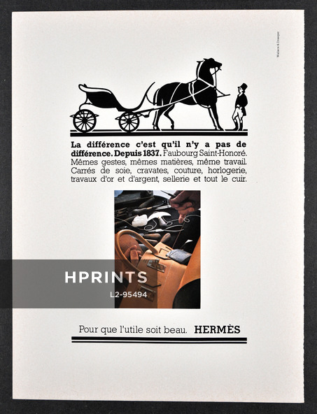 Hermès 1976 La différence...