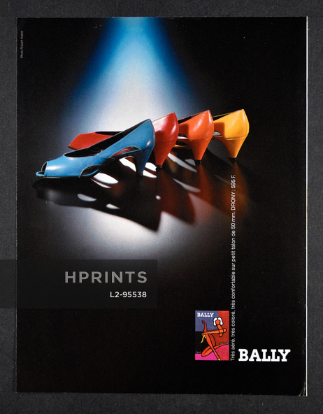 Bally (Shoes) 1986 Bernard Villemot, Photo Robert Huber