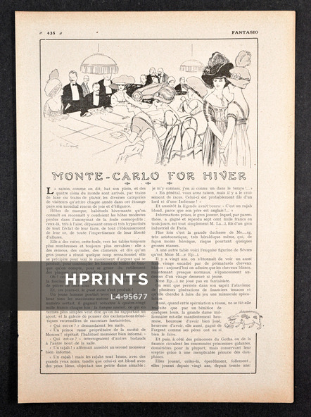 Monte-Carlo For Hiver, 1910 - Fabien Fabiano