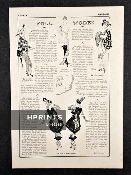 Foll'modes, Fashion Satire 1918
