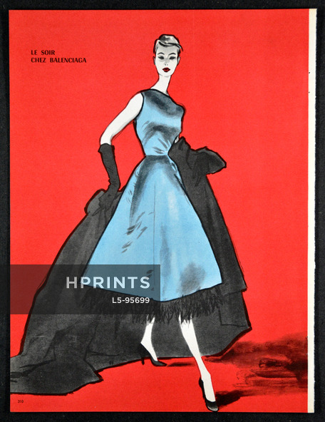Balenciaga 1955 Evening Gown, Pierre Mourgue