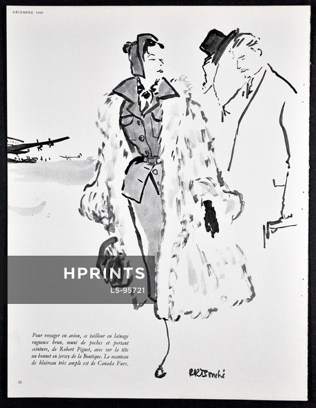 Robert Piguet 1949 Canada Furs, René Bouché