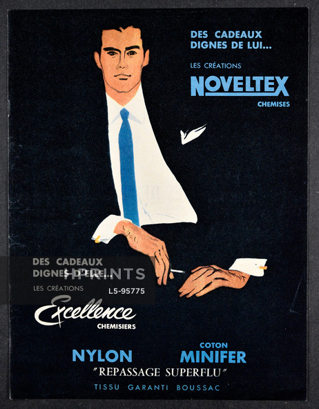 Noveltex 1959 Men's Clothing, Boussac, René Gruau