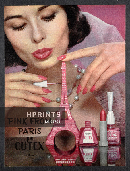 Cutex 1959 Nail Polish, Pink from Paris, Eiffel Tower