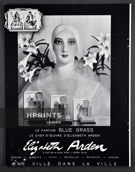 Elizabeth Arden (Perfumes) 1937 Le Parfum Blue Grass