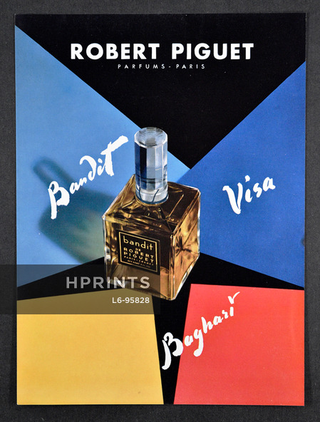 Robert Piguet (Perfumes) 1955 Bandit, Visa, Baghari