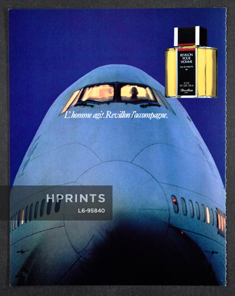 Revillon (Perfumes) 1980 Pour Homme, Airplane