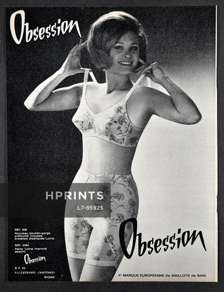 Obsession (Lingerie) 1964 Pantie Girdle, Bra