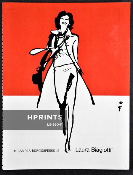 Laura Biagiotti 1981 René Gruau