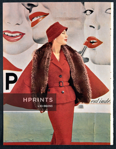 Jean Patou 1954 Cape, Fur, Photo Seeberger