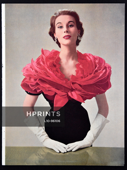 Givenchy 1952 "Boléro inspiré de la rose" Evening Gown, Photo Philippe Pottier
