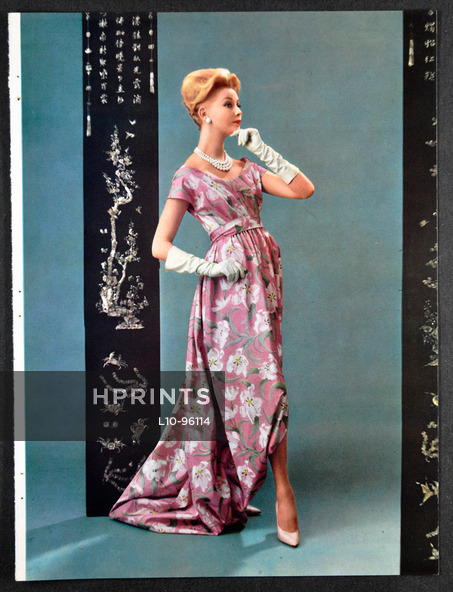 Jacques Griffe 1959 Staron, Evening Dress, Photo Seeberger