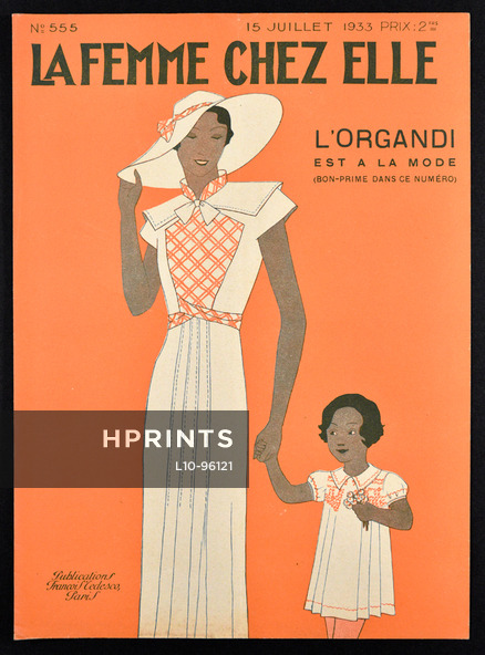 La Femme Chez Elle 1933 L'organdi, Cover