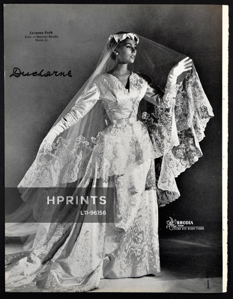 Jacques Fath 1953 Ducharne, Wedding Dress