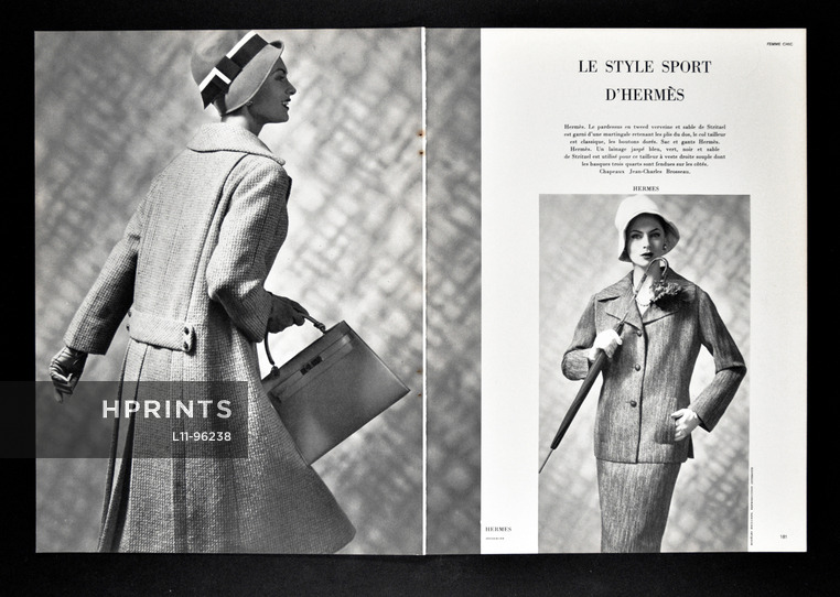 Hermès (Couture) 1961 Stritzel, Jean-Charles Brosseau, Photo Seeberger