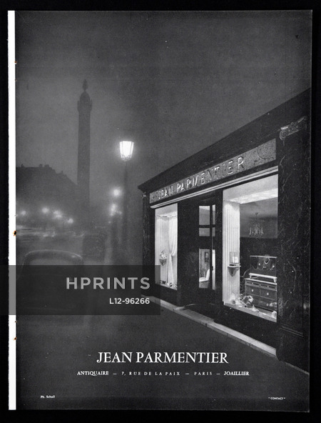 Jean Parmentier 1955 Place Vendôme, Shop Window, Photo Schall